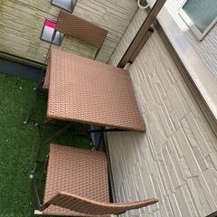 ガーデン　バルコニー　テーブル　チェア　椅子　セット (引き取り...