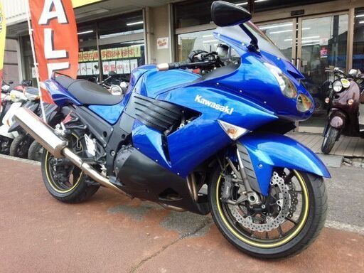 NO.4093　ＺＺＲ１４００　水冷４サイクル１６バルブ４気筒エンジン　メタリックブルー　☆彡