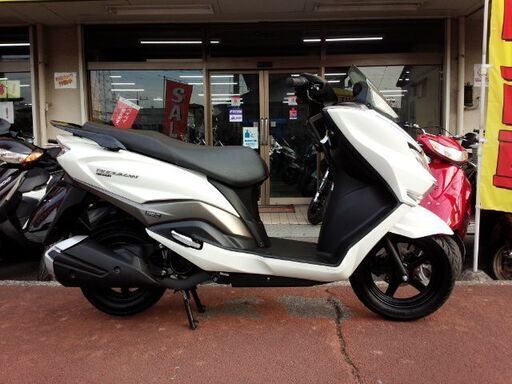 NO.4095　バーグマン１２５　４サイクルエンジン　キャブレター車　ホワイト　☆彡 NO.4095 バーグマン125 4サイクルエンジン キャブレター車