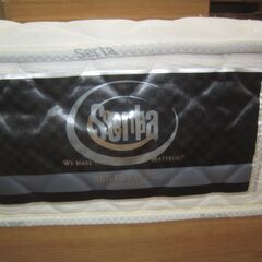 R215 高級Francebed＆Serta ダブルベッド、幅140cm 美品