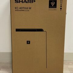新品 SHARP シャープ 最大18畳対応 加湿機能付 空気清浄機 KC-40TH4-W ホワイト