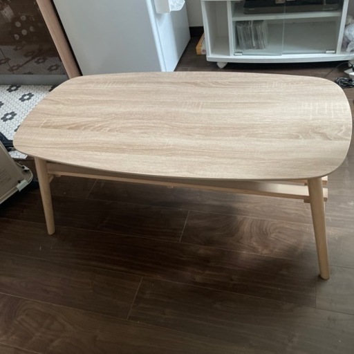 美品 カインズ Cainz 折り畳み式 棚が付いたリビングテーブル 芋けんぴ 浦和の家具の中古あげます 譲ります ジモティーで不用品の処分