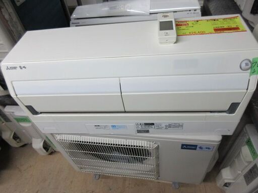 K03013　三菱　中古エアコン　主に6畳用　冷2.2kw ／ 暖2.5kw