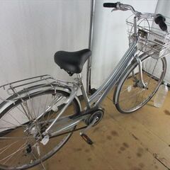 B575★限定特価　ブリヂストン　アルベルトロイヤル　シルバー★ 中古自転車 【27インチ 】