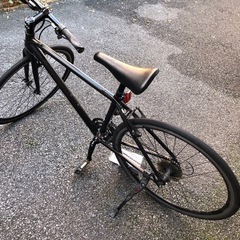 商談中　FUJI PAETTE 17型　黒　クロスバイク　自転車　ドリンクホルダー付　フジ　クロスバイク