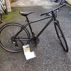 商談中　FUJI PAETTE 17型　黒　クロスバイク　自転車　ドリンクホルダー付　フジ　クロスバイク