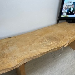 【ネット決済】1枚板テーブル 無垢天板 カウンターテーブル