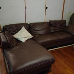 革ソファ
