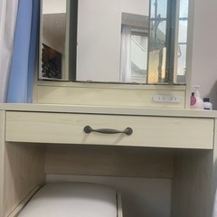 【ネット決済】アイリスプラザ 鏡 ドレッサー 化粧台 三面鏡 鏡...