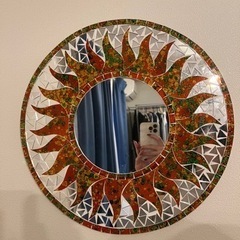 【壁掛け鏡】円　飾り鏡