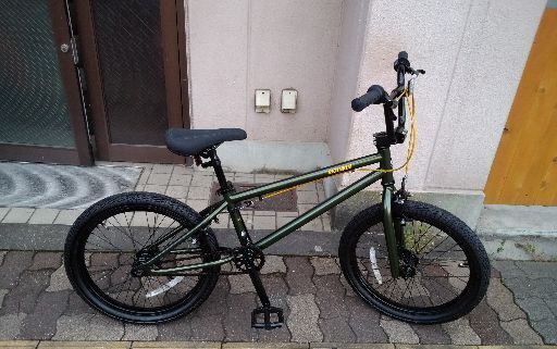 美品☆REUNION[レユニオン]INSTINCT(インスティンクト)20吋 BMX シングル/カーキ