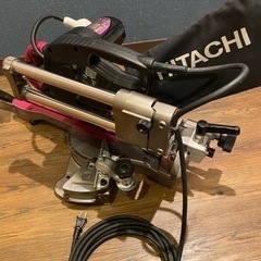 日立　HITACHI 190㎜ 卓上スライド丸のこ C7RSHC スライドマルノコ スライド丸ノコ チップソー付き　美品