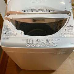 【ネット決済】洗濯機　4.2kgTOSHIBA AW-42SM