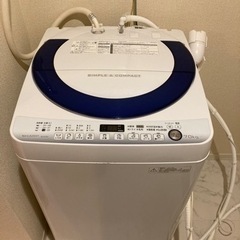 （中古品）SHARP ES-G7E2 7kg 洗濯機