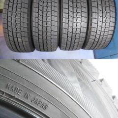 冬 ホンダ純正 2020年【~95％ 富山】フィット シャトル インサイト グレイス 185/60R15 日本製 ダンロップ 中古 スタッドレス 4本