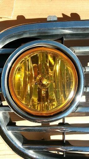 ミラジーノフロントグリル イエロー スイッチ付き フロントグリル ミラジーノ イエローフォグ クラシック