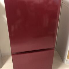冷蔵庫 AQUA 157L 2016年製　ワインレッド