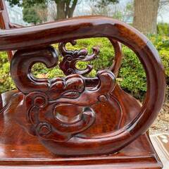 ◎大幅お値下げしました‼️ 唐木家具 椅子 アームチェア 抽斗 唐木