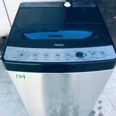 ②✨2019年製✨189番 Haier✨全自動電気洗濯機✨