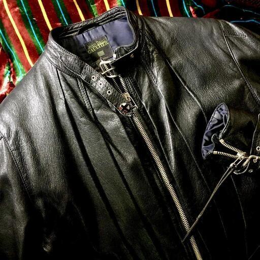メンズ Jean Paul Gaultier 90s High style Leather Moto Jacket\n