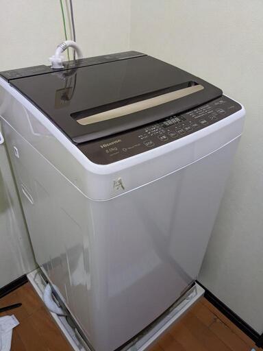 洗濯機8kg　Hisense　2020年製　15000円