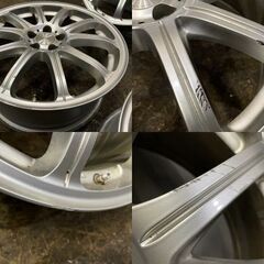 BS ECO FORME CRS091 エコフォルム 社外ホイール 18インチ 4本 7J5HPCD100+53 レガシィ プリウス インプレッサ等　(VHH219)クレジットカード QRコード決済可能