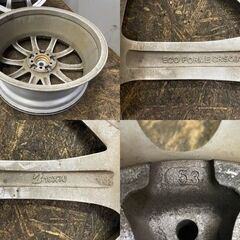 BS ECO FORME CRS091 エコフォルム 社外ホイール 18インチ 4本 7J5HPCD100+53 レガシィ プリウス インプレッサ等　(VHH219)クレジットカード QRコード決済可能