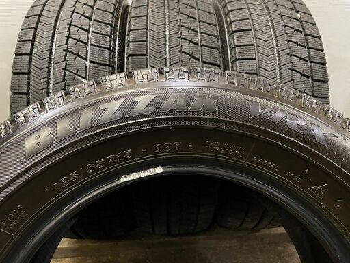 BS BLIZZAK VRX 185/65R15 15インチ スタッドレス 4本 2018年製 フリードスパイク ティーダ ノート デミオ等　(TG644) クレジットカード QRコード決済可能 BS BLIZZAK VRX 185/65R15 15インチ スタッドレス 4本 2018年製