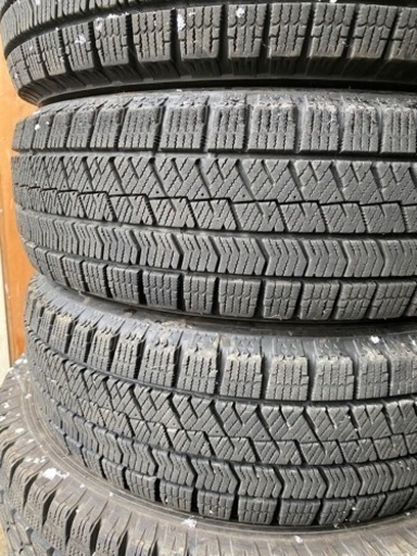 バリ山ブリヂストン 155/65R13 軽自動車用スタッドレスタイヤ・アルミ