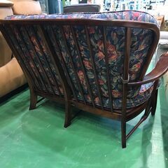 【愛品館八千代店】Karimoku　カリモク　コロニアル　平織布張2人掛椅子　②