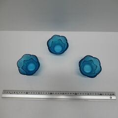 【ガラス製】小鉢（ブルー）3個
