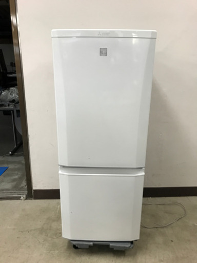 取引場所　南観音　K 2111-267 三菱　ノンフロン　冷凍冷蔵庫　MR-P15EE-KW 2ドア
