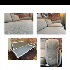 🔴首都圏配送無料 221cmイタリア超希少超BIGカウチソファー３人掛け