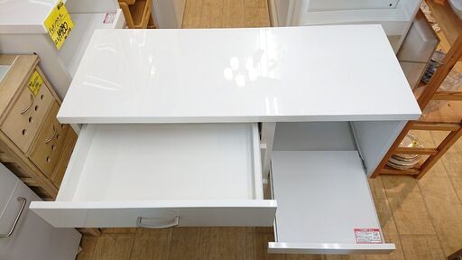 ニトリ NITORI キッチンカウンター キッチンボード 鏡面 ホワイト■横幅100cm×奥行40cm×高さ82cm■近隣配送無料 買取帝国 朝霞店