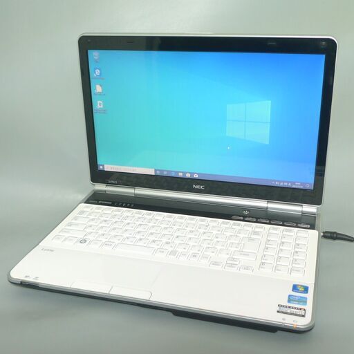 新品高速SSD 美品 ホワイト ノートパソコン 15.6型 NEC PC-LL750ES6W ...