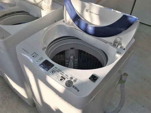 洗濯機の分解クリーニング行っています！配送設置込み！シャープ5.5K洗濯機　2015年製　分解クリーニング済み！！