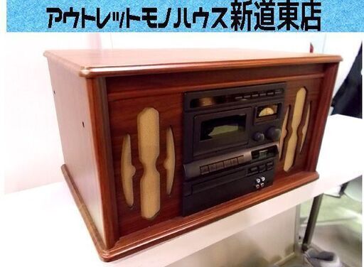 ジャンク レコードプレーヤー ターンテーブル テープ ラジオ 一体型 コロンビア GP-38 CD再生不可 中古 札幌市東区 新道東店