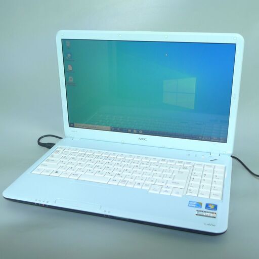 中古美品 ミントグリーン ノートパソコン 15.6型ワイド NEC PC-LS550BS6L Core i5 4GB 500GB DVDマルチ 無線 Wi-Fi Windows10 Office