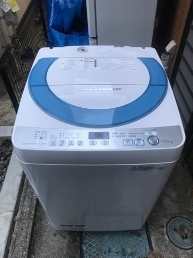 値下げ⭐︎シャープ　7kg洗濯機　ES-GE70R-A  2015年製