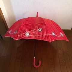 キャシャレルの女の子用のお花のキッズ傘