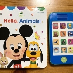 Disney baby 英語絵本　おもちゃ携帯　2点セット