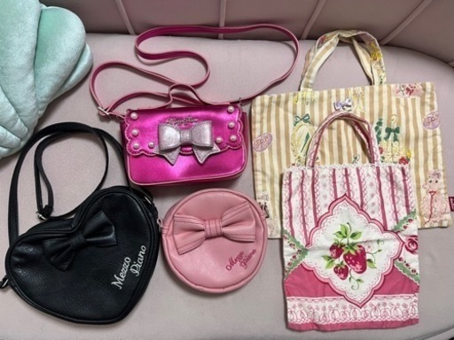 【お取引中】メゾピアノなど バッグ5点 お人形セット ディズニーセット リカちゃんセット 箱おもちゃセット まとめて