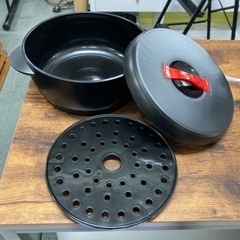 【新品✨電子レンジでヘルシー料理🥘】電子レンジなべ 炭器 炭鍋