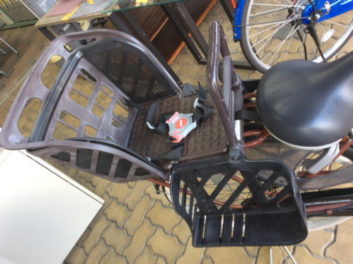 前後カゴ付き自転車 ママチャリ