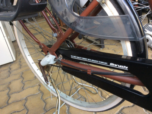 前後カゴ付き自転車 ママチャリ
