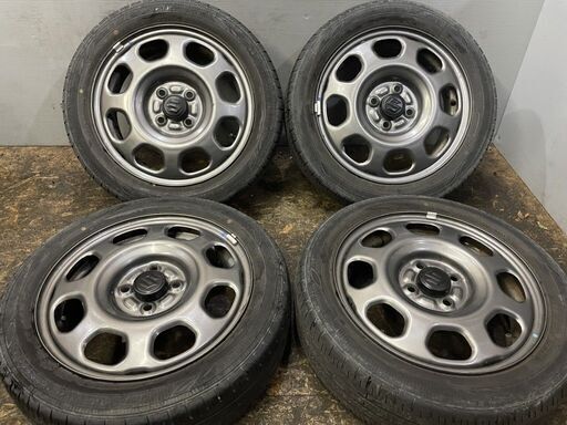 ハスラー純正タイヤ4本 エナセーブEC300＋ 15インチ 2024年製 新車外し