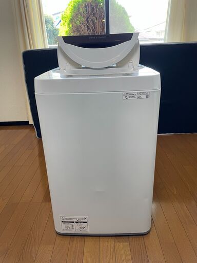 シャープ全自動洗濯機2021年製　6㎏　ES-GE6-T　新品同様　２カ月使用　保証残有