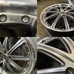 ENKEI PLATINUM STEINER エンケイ プラチナムシュタイナー 19インチ 4本 8J5HPCD114.3+45 エスティマ クラウン等　(VHL214)クレジットカード QRコード決済可能