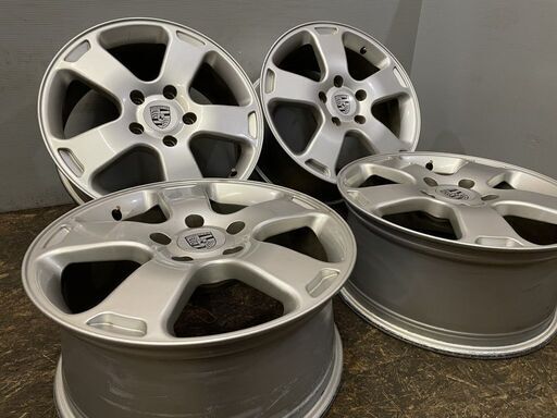 TARGA 社外ホイール 18インチ 4本 8J5HPCD130+55 ポルシェキャップ 