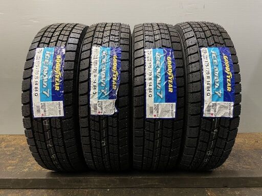 新品 2021年製 GOODYEAR ICENAVI7 175/70R14 14インチ スタッドレス 4 ...